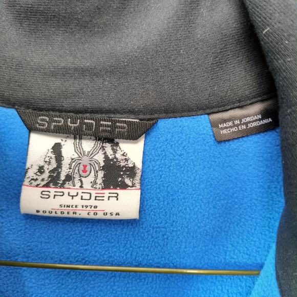 Spyder Outbound Mid-Weight 1/2 Zip Core Sweater Pullover Jacket Men's L Navy - Picture 3 of 10